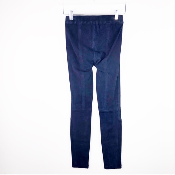 J. Crew Collection Suede Leggings Skinny Pant Blue - Picture 4 of 6